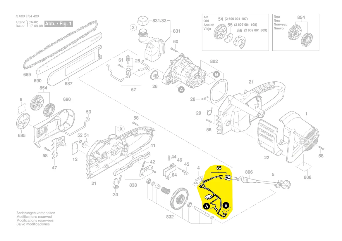 Condensateur antiparasitaire réf. 2 609 004 394 BOSCH